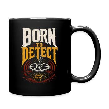 Metal Detector Treasure Hunt - Full Colour Mug - black - Right