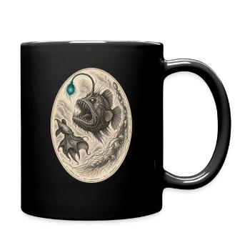 Deep-sea monster – illustration - Full Colour Mug - black - Right