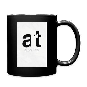 Art - Is a State of Mind - Minimalist Poster - Full Colour Mug - black - Right