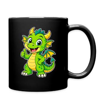L’ami Dragon Vert - Mug uni - noir - Droite