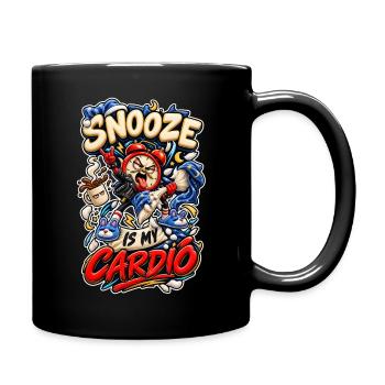 Snooze est mon Cardio Frecher Wecker Punk Spruch - Mug uni - noir - Droite