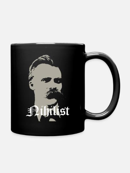 Nihilistische Nietzsche - Tasse einfarbig - Schwarz