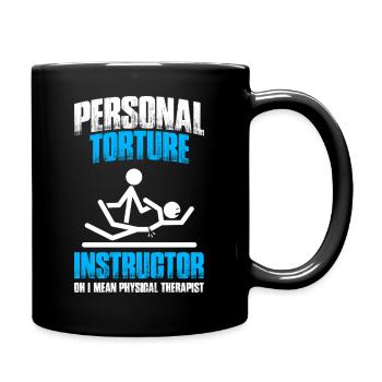 Instructor Physiotherapie Physio Physiotherapeut - Tasse einfarbig - Schwarz - Rechts
