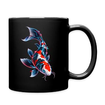 Koi-fische Japanische Koi-fische Koi-karpfen - Tasse einfarbig - Schwarz - Rechts