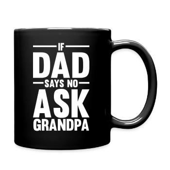Grandfather Papaw Pop Gramps Granddad Grandpa - Tasse einfarbig - Schwarz - Rechts