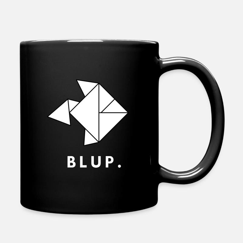 Origami - Origami Fish - Design Poisson - Mug uni - noir