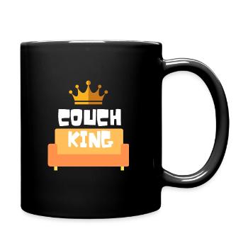 Couch King Relax Gift - Full Colour Mug - black - Right
