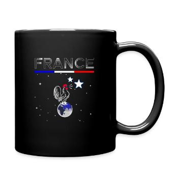 france cadeau football euro - Mug uni - noir - Droite