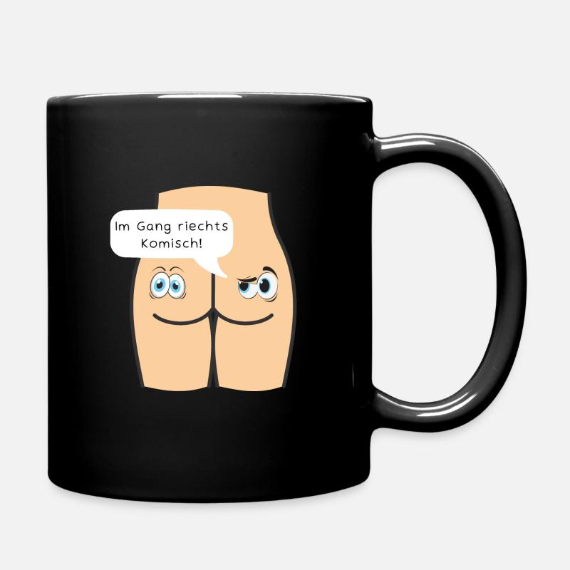 Im Gang riechts komisch - Tasse einfarbig - Schwarz