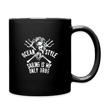 Sailing is my only drug - Mug uni - noir - Droite