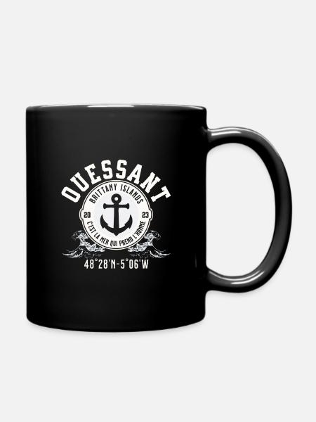 Ouessant Britanny Island - Full Colour Mug - black
