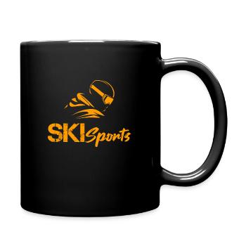 Ski Sports - Tasse einfarbig - Schwarz - Rechts