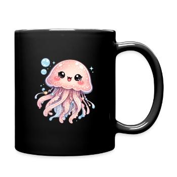 Jellyfish - Full Colour Mug - black - Right