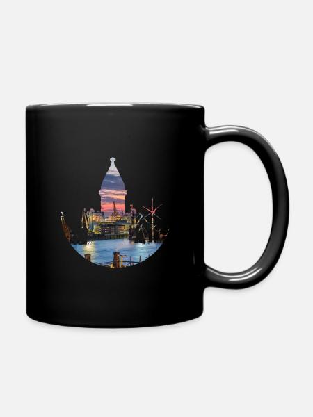 Hambourg - Mug uni - noir