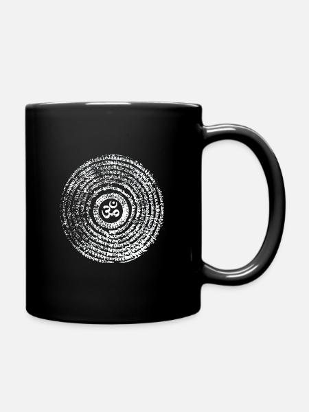 Tibetisches OM - Tasse einfarbig - Schwarz