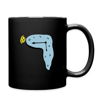 uhr - Tasse einfarbig - Schwarz - Rechts