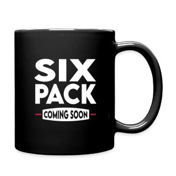 Sport Six Pack Muscles Bodybuilding - Full Colour Mug - black - Right