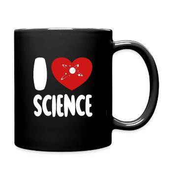 J’aime la science - ich liebe die Wissenschaft - Mug uni - noir - Droite