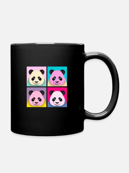 Pop Art Panda - Mug uni - noir