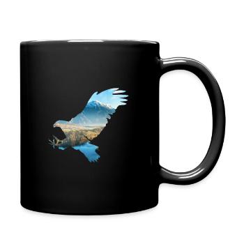 Koenig the Luefte Adler nature montagnes - Mug uni - noir - Droite