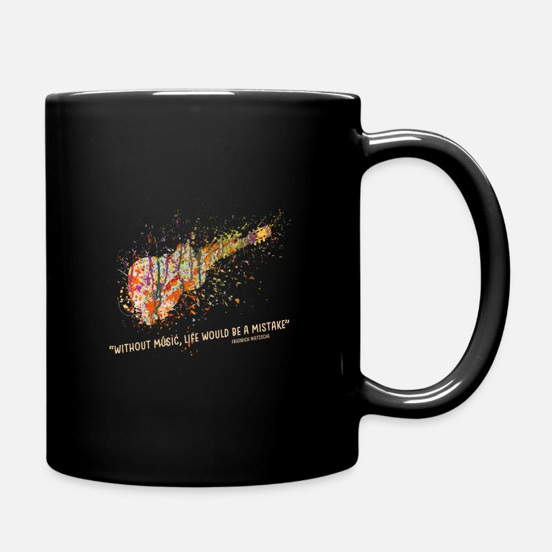 gitarre gitarrist Geschenk - Tasse einfarbig - Schwarz