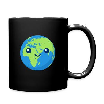 Gift for environmentalists student demo Earth - Full Colour Mug - black - Right