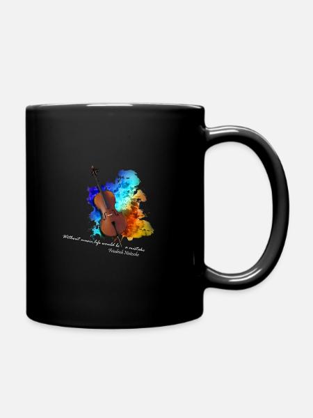 cello - Mug uni - noir