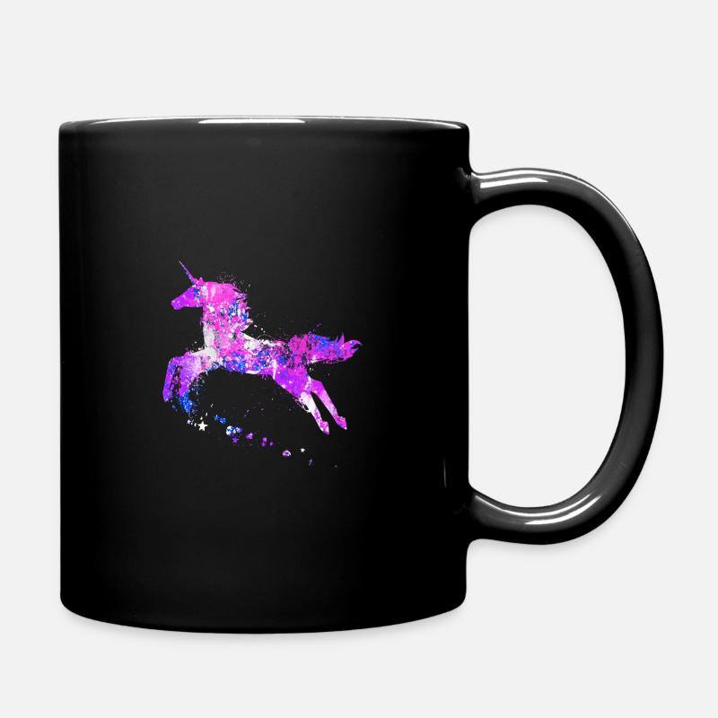 einhorn - Tasse einfarbig - Schwarz