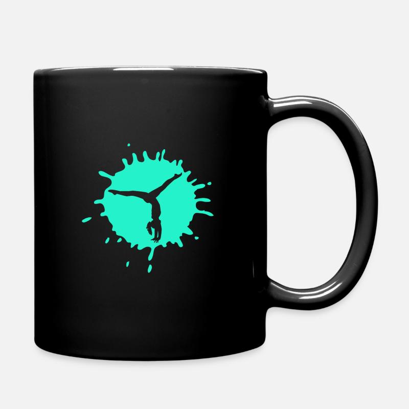 handstand gymnast gymnastics - Full Colour Mug - black