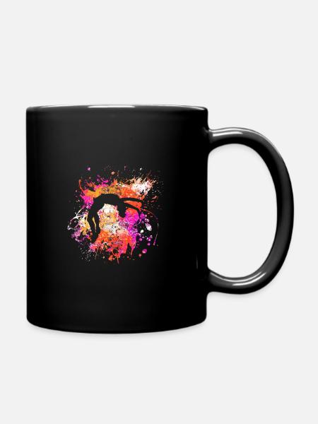 turnen turner farbexplosion - Tasse einfarbig - Schwarz