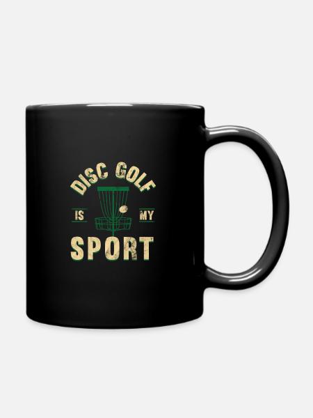 Le disc golf est mon sport - Mug uni - noir