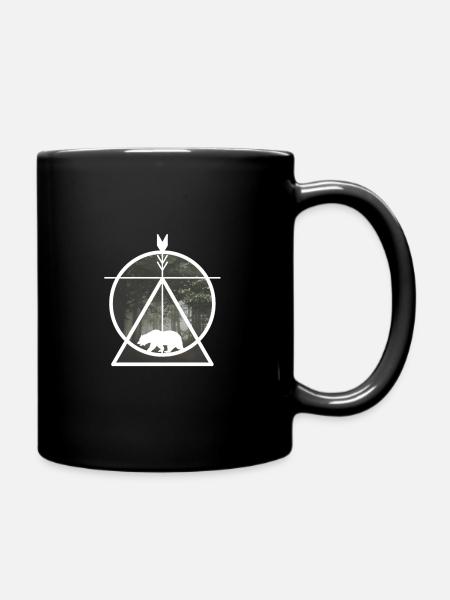 Duester naturel du chamane de la forêt de Baer - Mug uni - noir