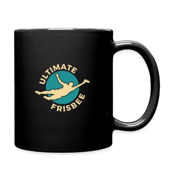 Frisbee ultimativer Fänger - Tasse einfarbig - Schwarz - Rechts