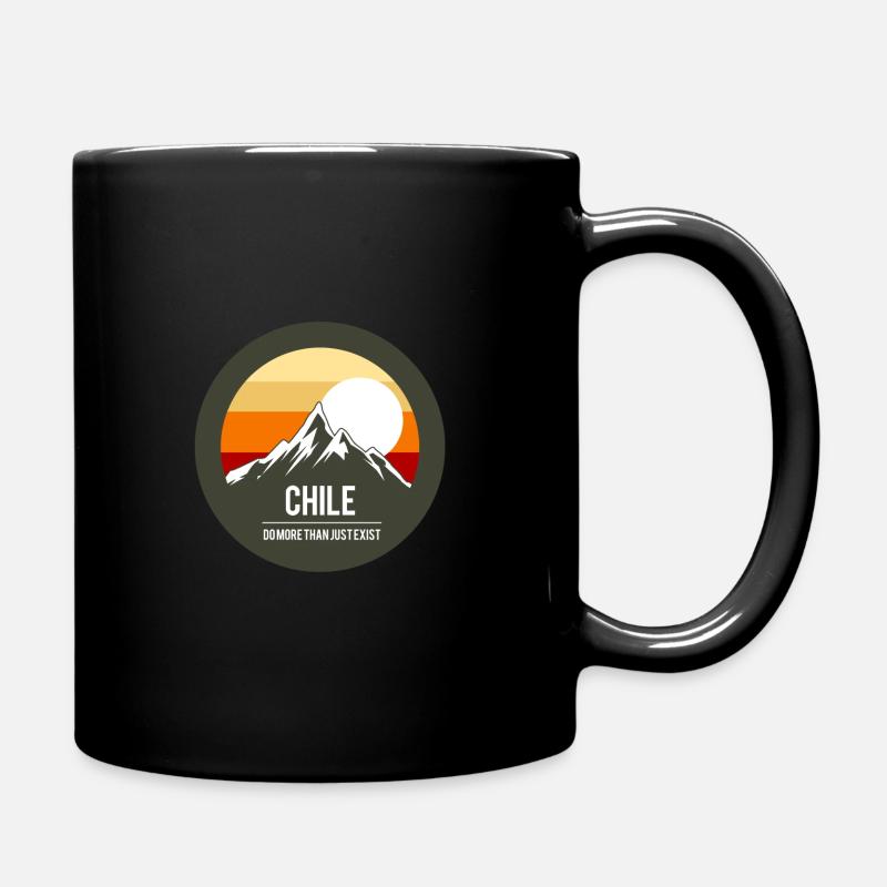 chile berge geschenk - Tasse einfarbig - Schwarz