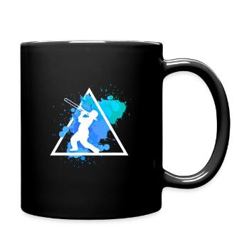 posaune - Tasse einfarbig - Schwarz - Rechts