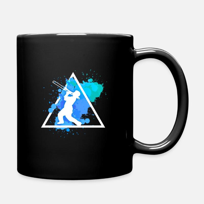 posaune - Tasse einfarbig - Schwarz