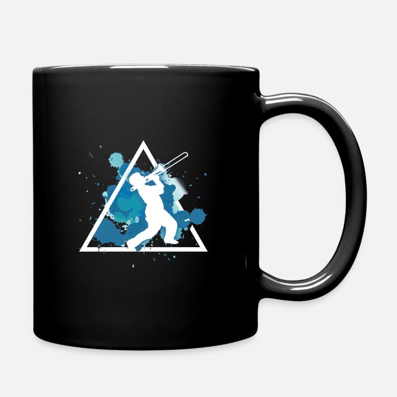 posaune - Tasse einfarbig - Schwarz