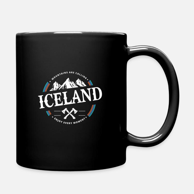 island - Tasse einfarbig - Schwarz