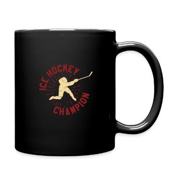 Eishockey Eishockey - Tasse einfarbig - Schwarz - Rechts