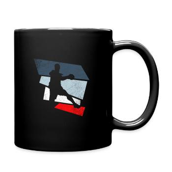 handball - Tasse einfarbig - Schwarz - Rechts