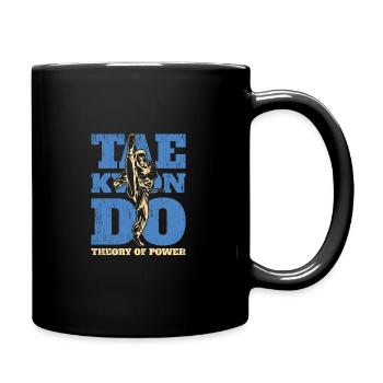 Taekwondo - Tasse einfarbig - Schwarz - Rechts