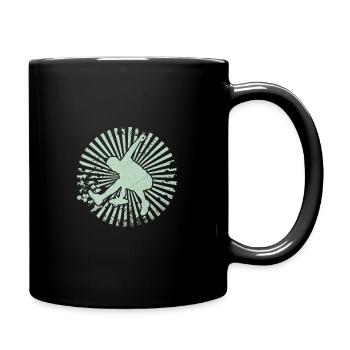 ultimate frisbee discgolf geschenk - Tasse einfarbig - Schwarz - Rechts