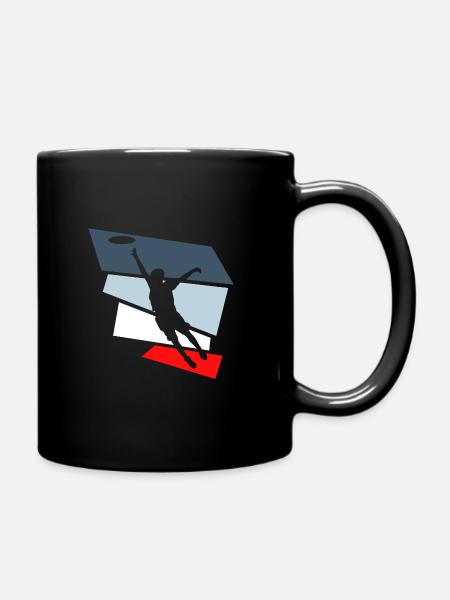 frisbee ultimate frisbee - Full Colour Mug - black