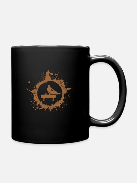 turnen pauschpferd geschenk turner - Tasse einfarbig - Schwarz