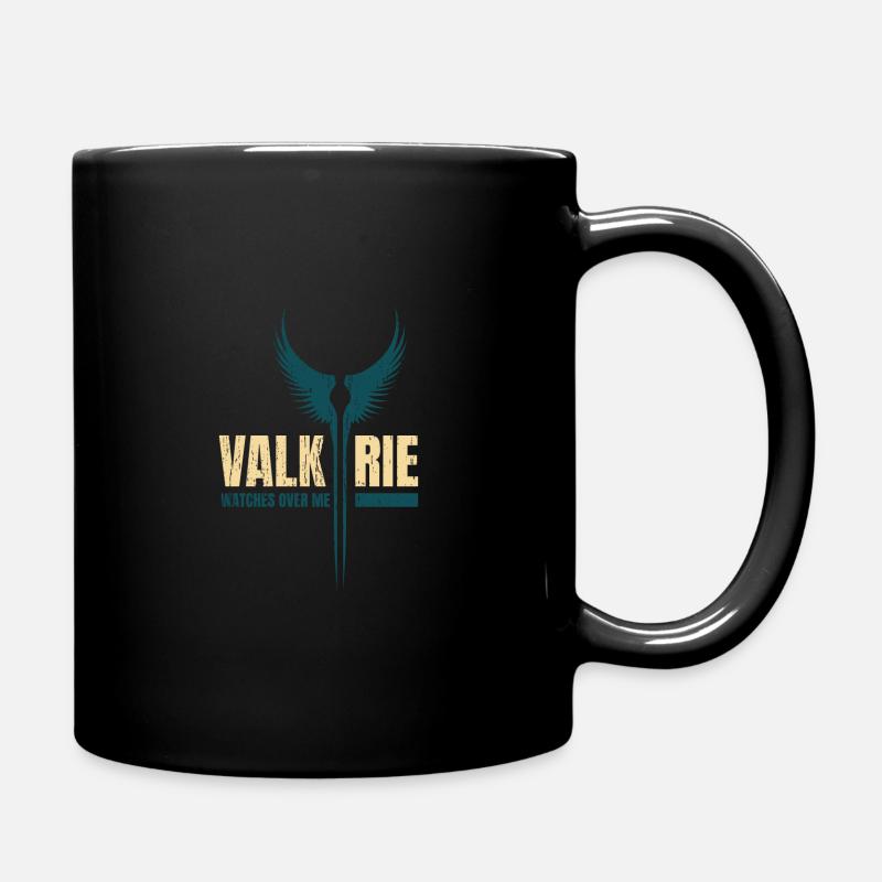 Wikinger Walküre Flügel - Tasse einfarbig - Schwarz