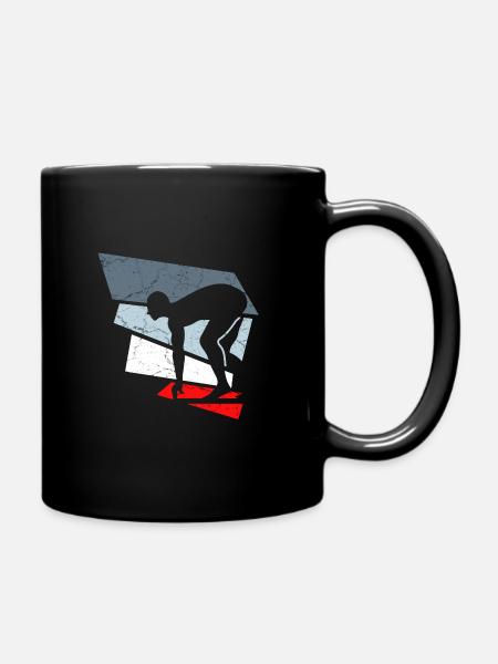 swimmer swimmer - Full Colour Mug - black