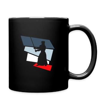 kendo retro - Full Colour Mug - black - Right