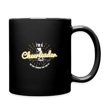 Cheerleader Cheer - Tasse einfarbig - Schwarz - Rechts