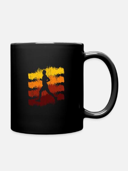 Joggen - Tasse einfarbig - Schwarz
