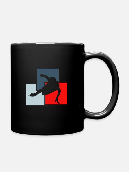 Eisschnelllauf Winter - Tasse einfarbig - Schwarz
